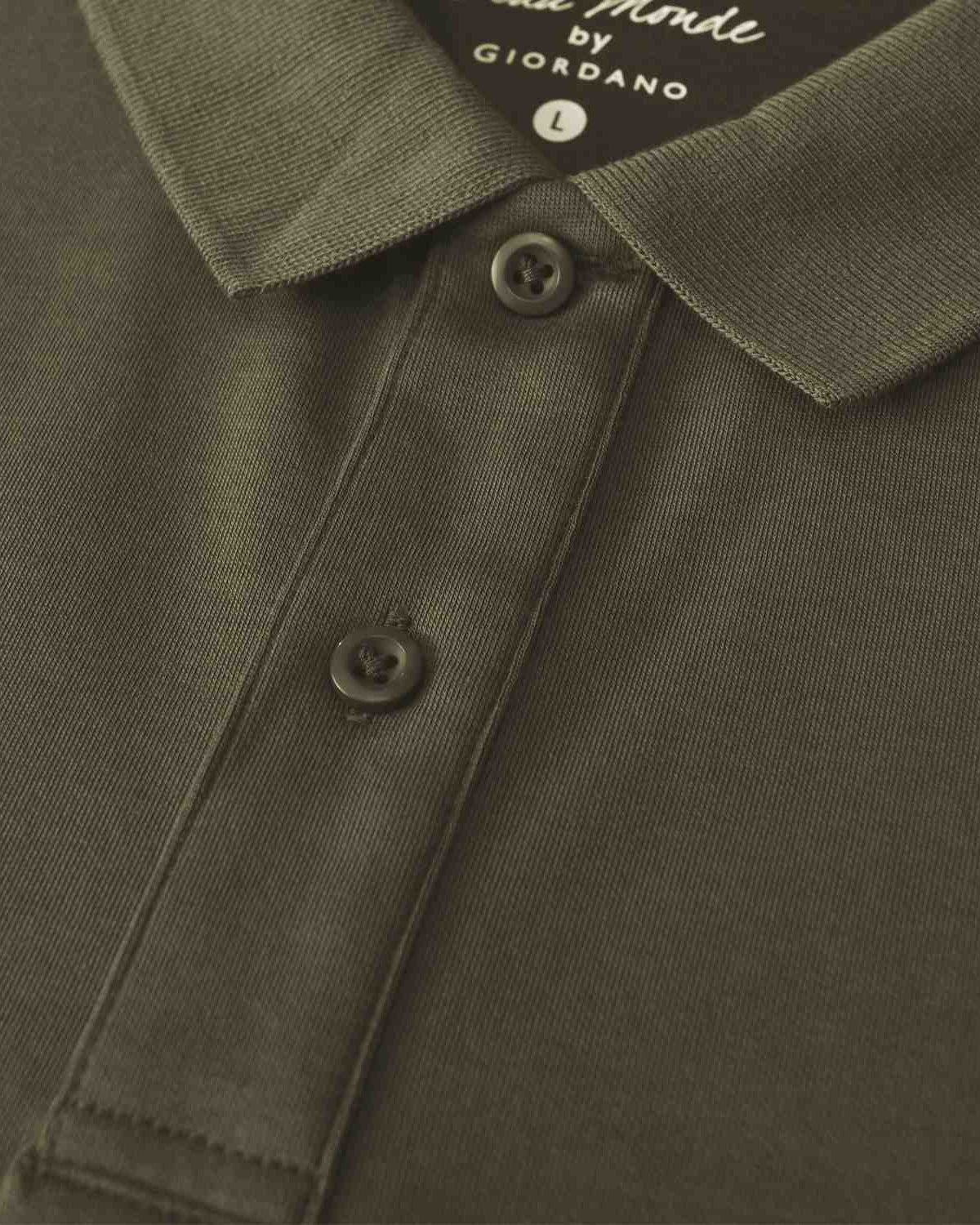 Men's Regular Fit Solid Polo - Image 3