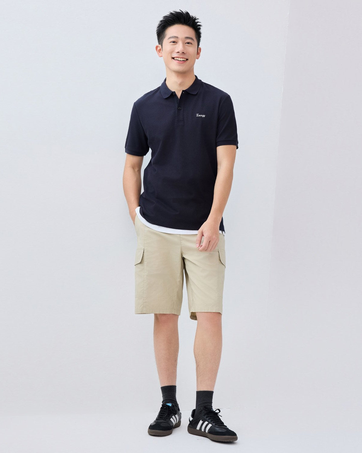 Men's Regular Fit Solid Polo - Image 2