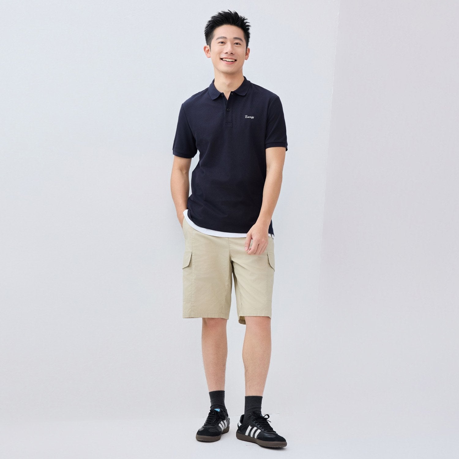 Men's Regular Fit Solid Polo - Image 2