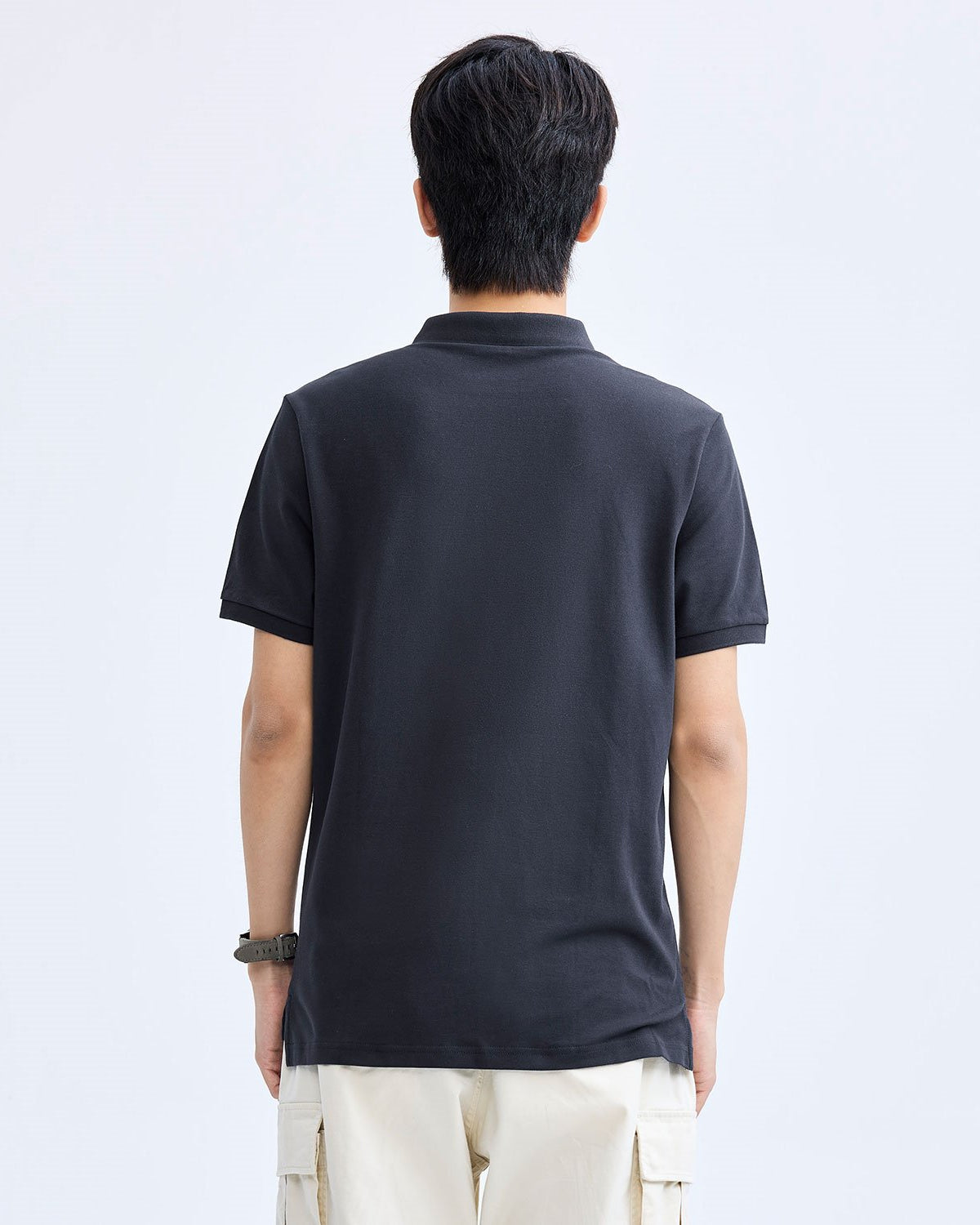 Men's Regular Fit Solid Polo - Image 3
