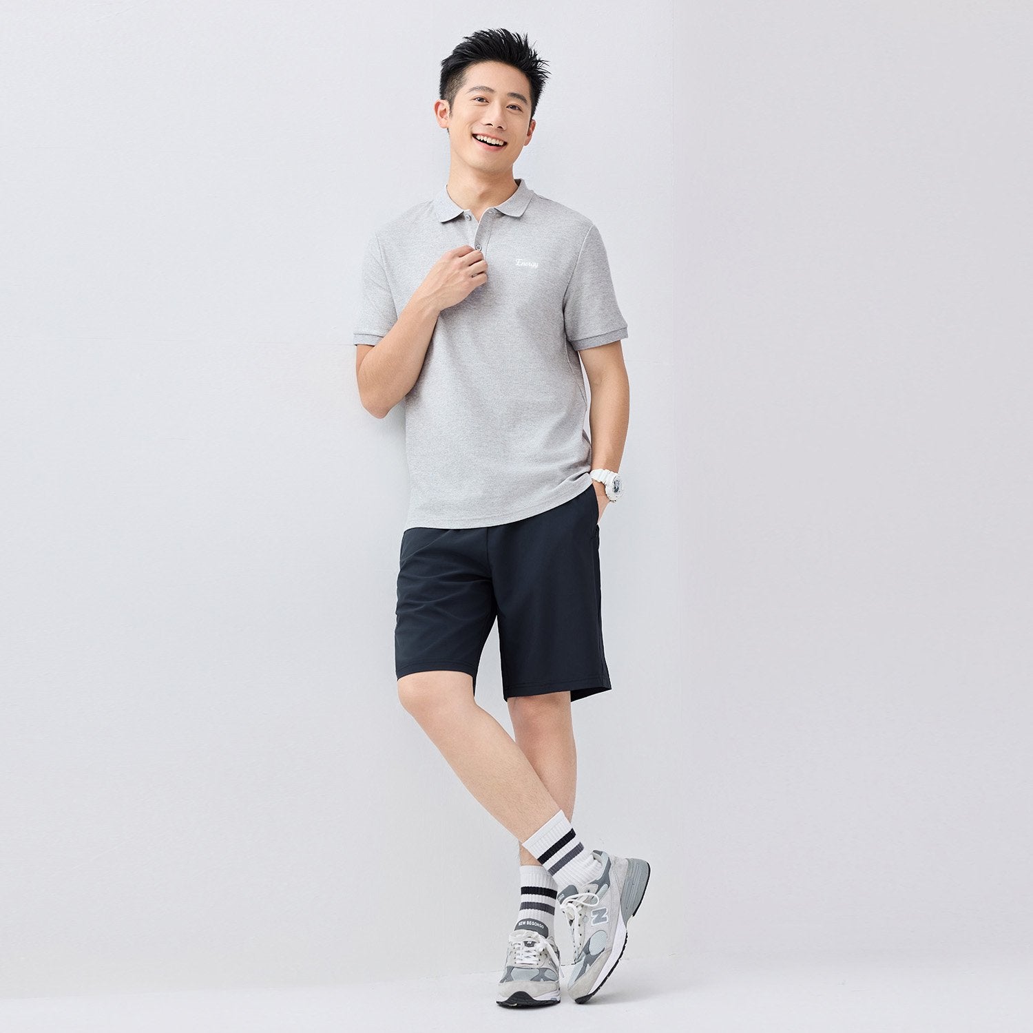 Men's Regular Fit Solid Polo - Image 2
