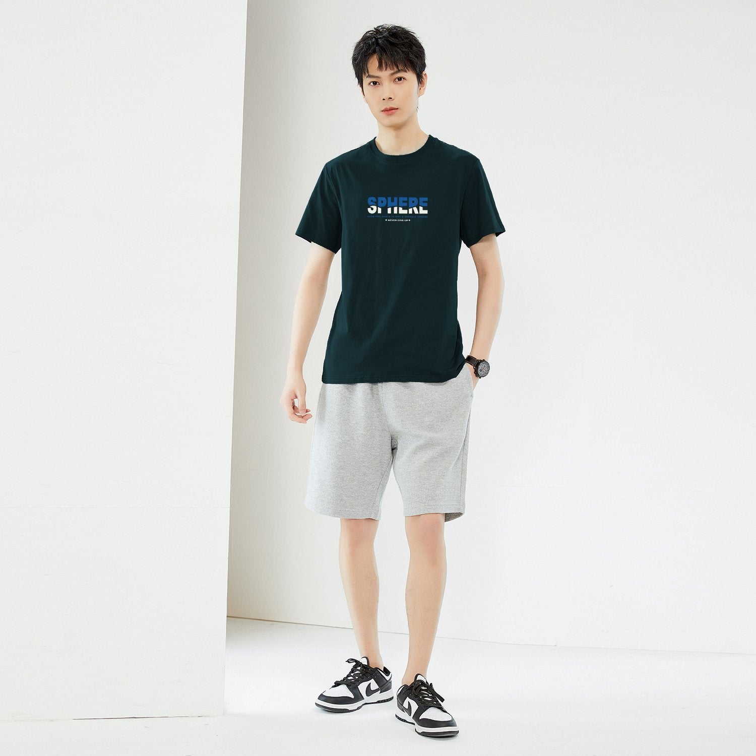 Men's Crew Neck Short Sleeve Regular Fit Print Tee - Image 2