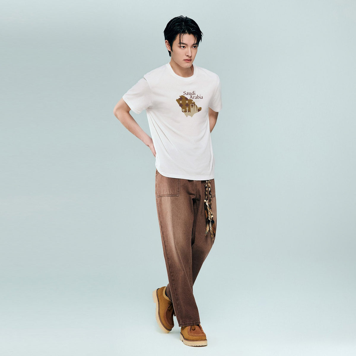 Men's Cotton Saudi National Day Print Tee - Image 2