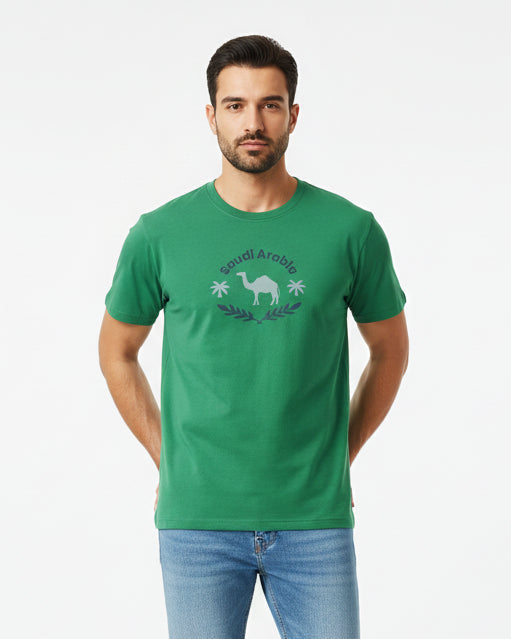 Men's Cotton Saudi National Day Print Tee - Image 3