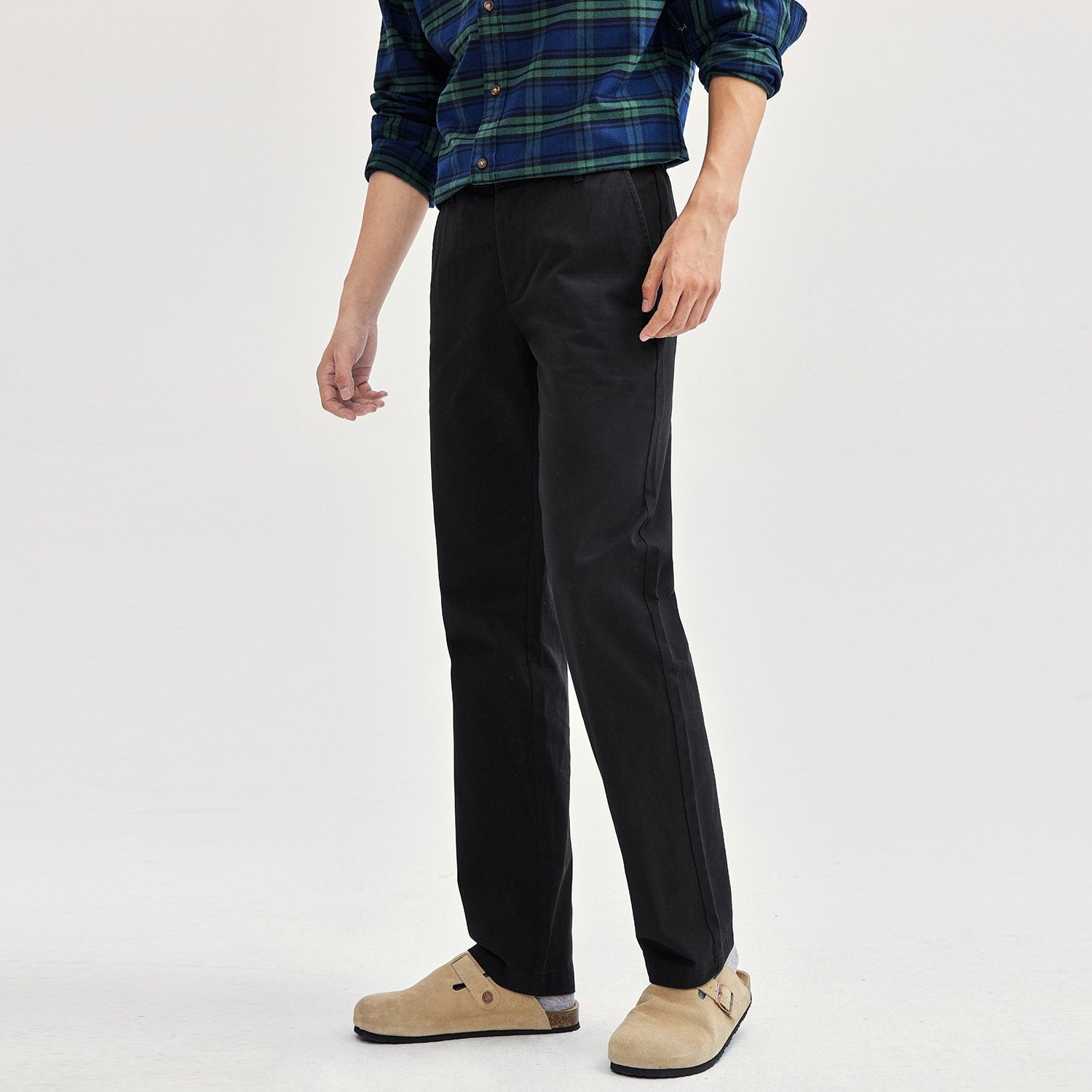 Men's Cotton Twill Mild Rise Regular Fit Khakis - Image 2