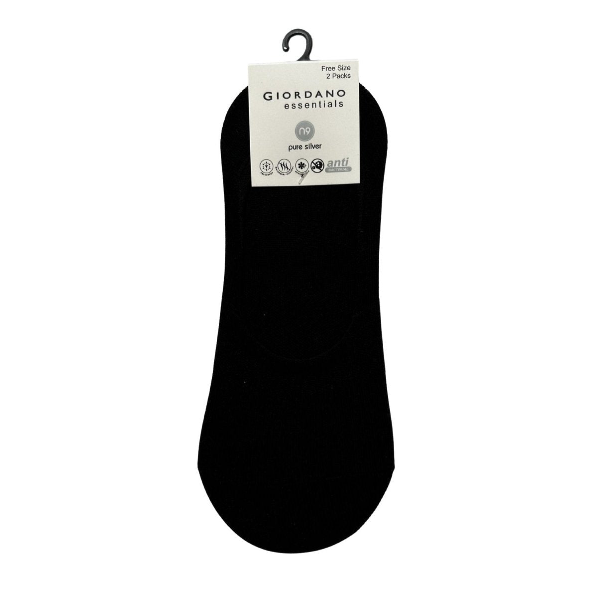 2 Pack Invisible Socks - Giordano Online
