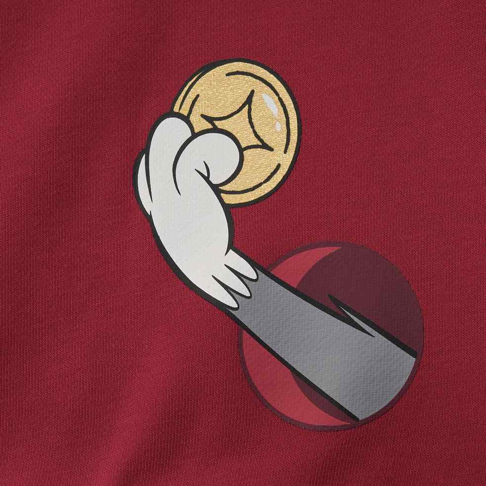 Junior French Terry Crew Neck Relaxed Sweatshirt – Tom & Jerry - Red - Giordano