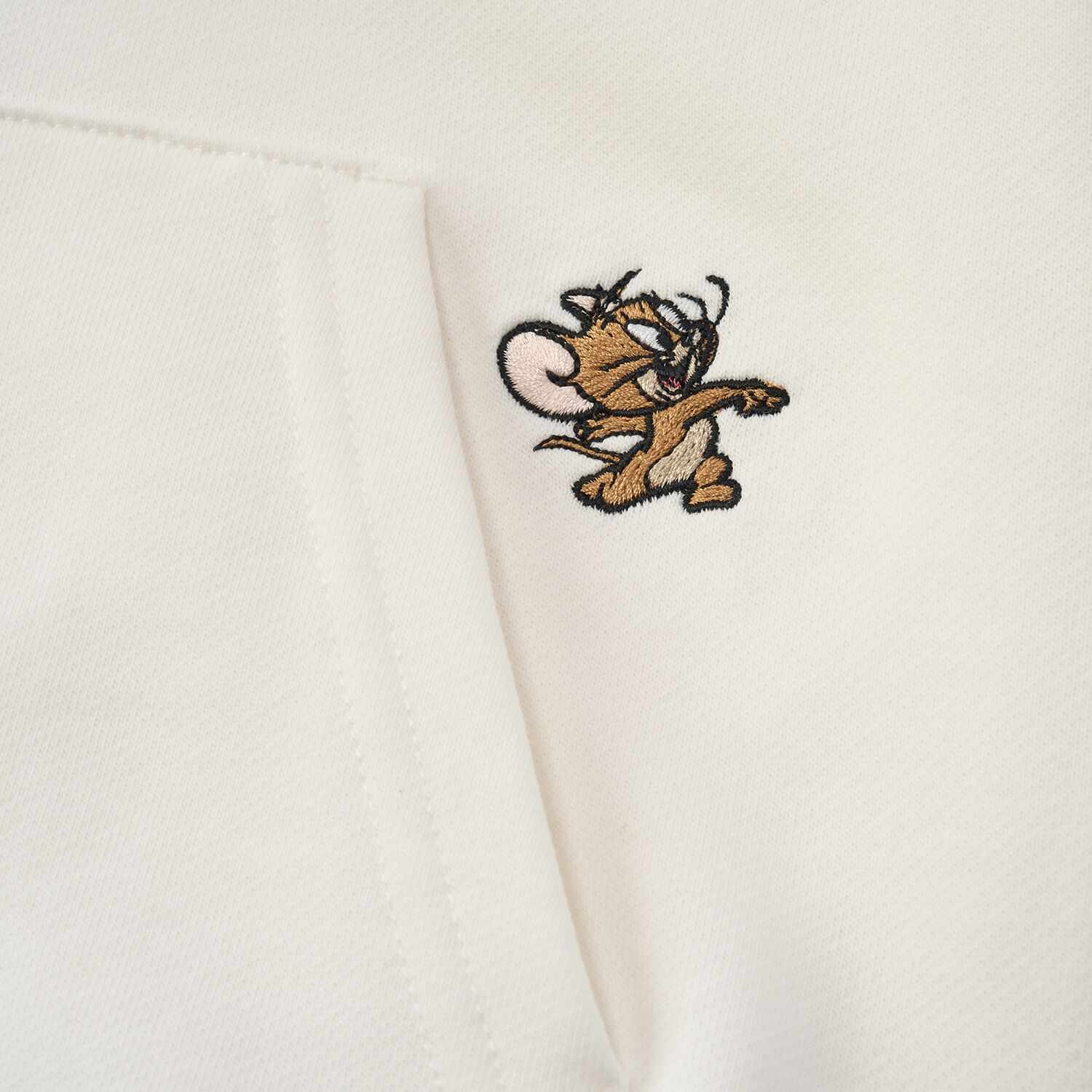 Junior French Terry Crew Neck Relaxed Sweatshirt – Tom & Jerry - White - Giordano