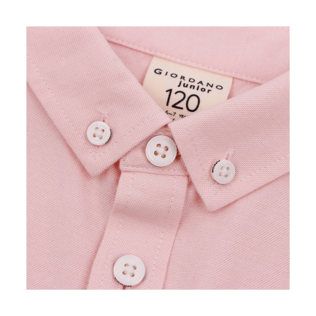 Junior Oxford Shirt - Pink - Giordano Online