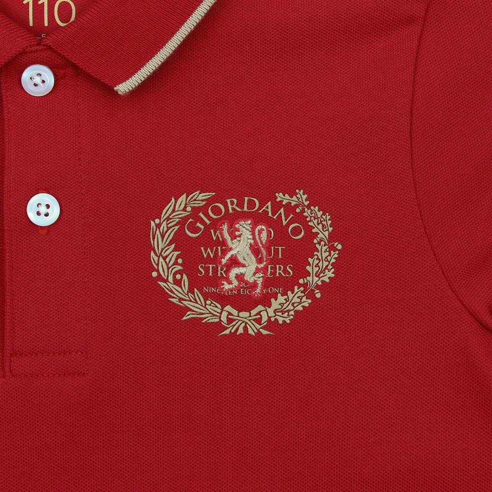 Junior Pique Woven Collar Short Sleeve Slim Fit - Giordano Online