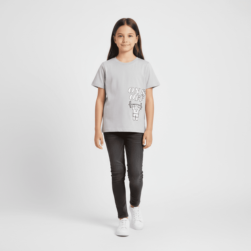 Junior Regular Fit Graphic Print Tee - Giordano Online