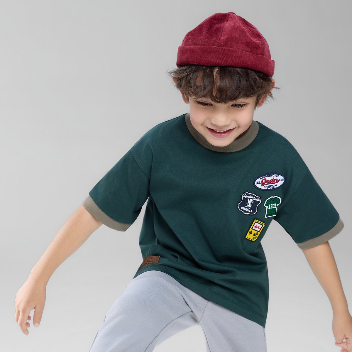 Junior Relaxed Embroidered T-Shirt - Giordano Online