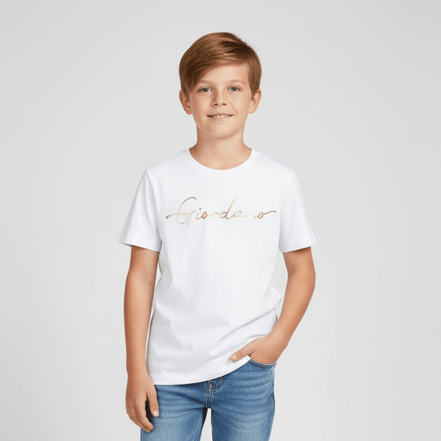 Junior Signature Print Tee - Giordano Online