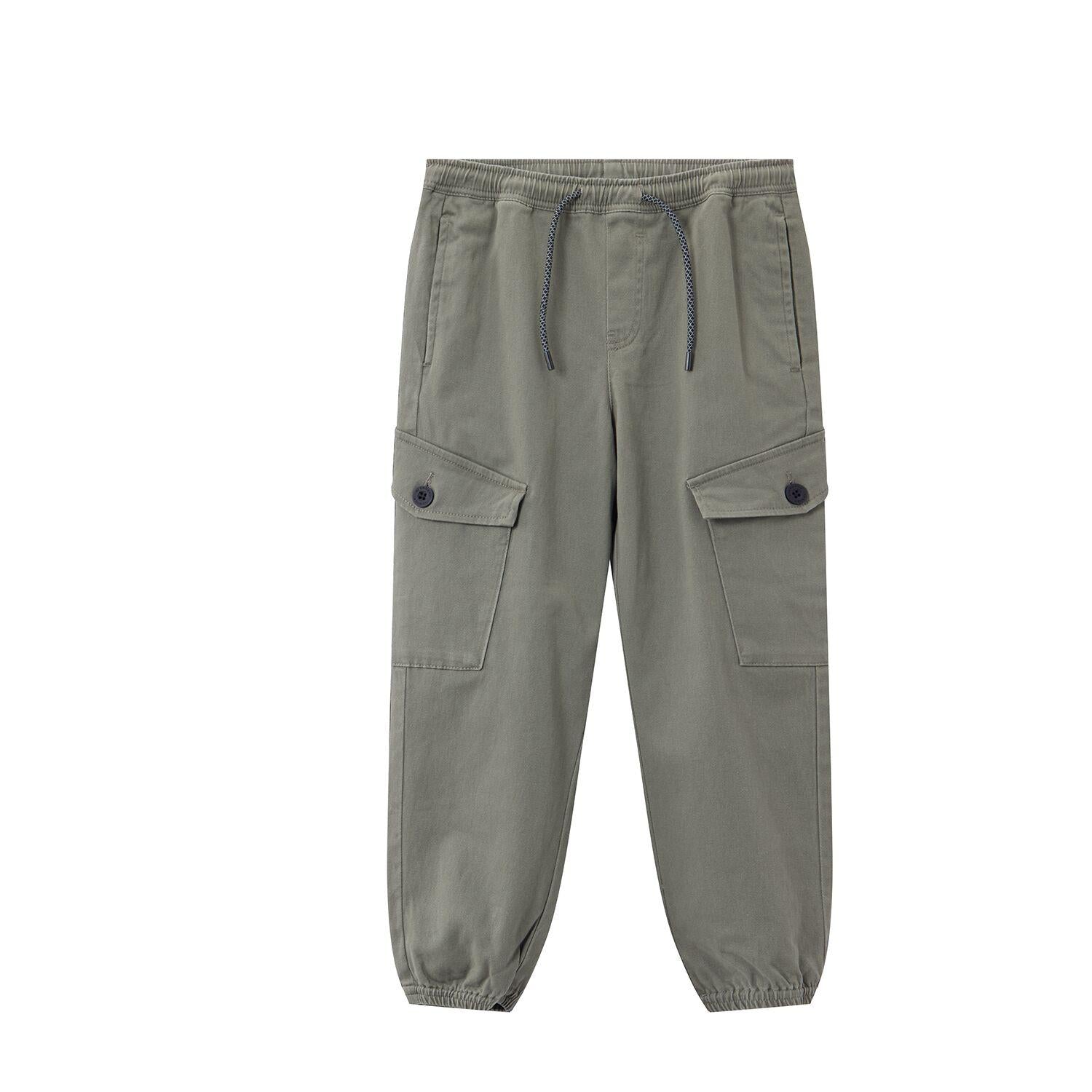 Junior's Comfort Fit Stretch Twill Cargo Joggers - Giordano
