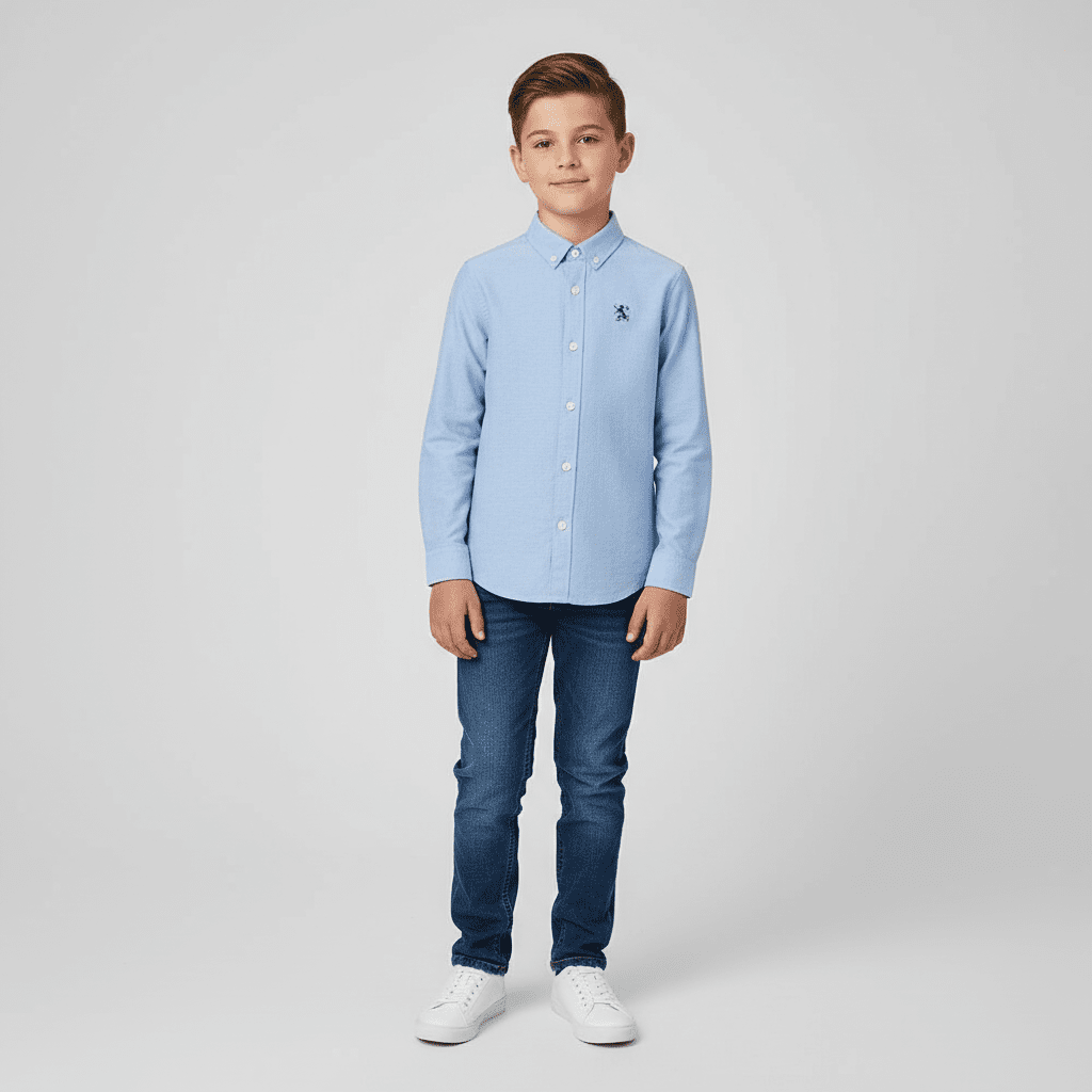 Junior's Cotton Oxford Shirt - Giordano Online