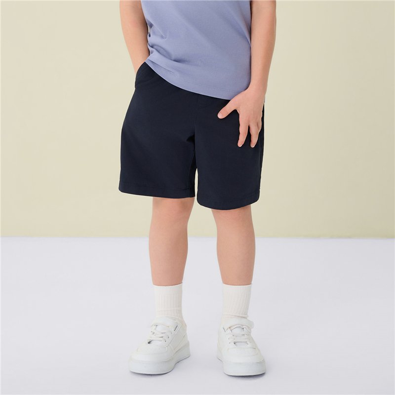 Junior's Cotton Twill Drawstring Shorts with Elastic Waist - Giordano Online