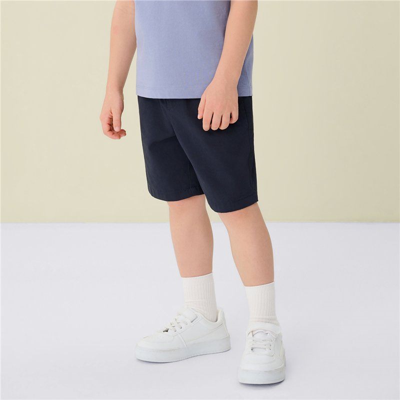 Junior's Cotton Twill Drawstring Shorts with Elastic Waist - Giordano Online