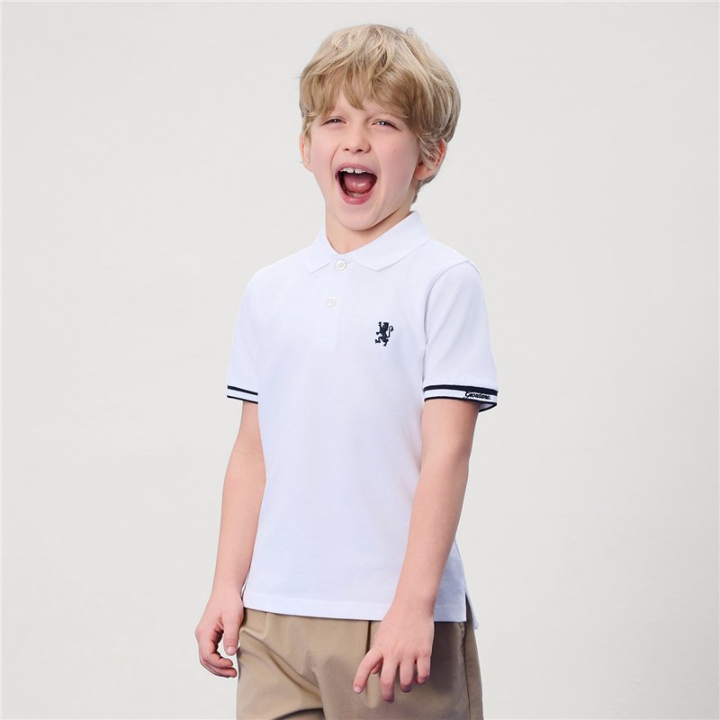 Junior's Embroidered Bold Polo - Giordano Online