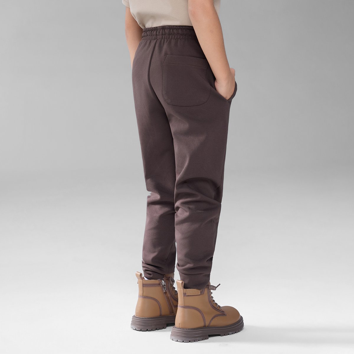 Junior's Interlock Regular Taper Elastic Waist Jogger - Giordano Online