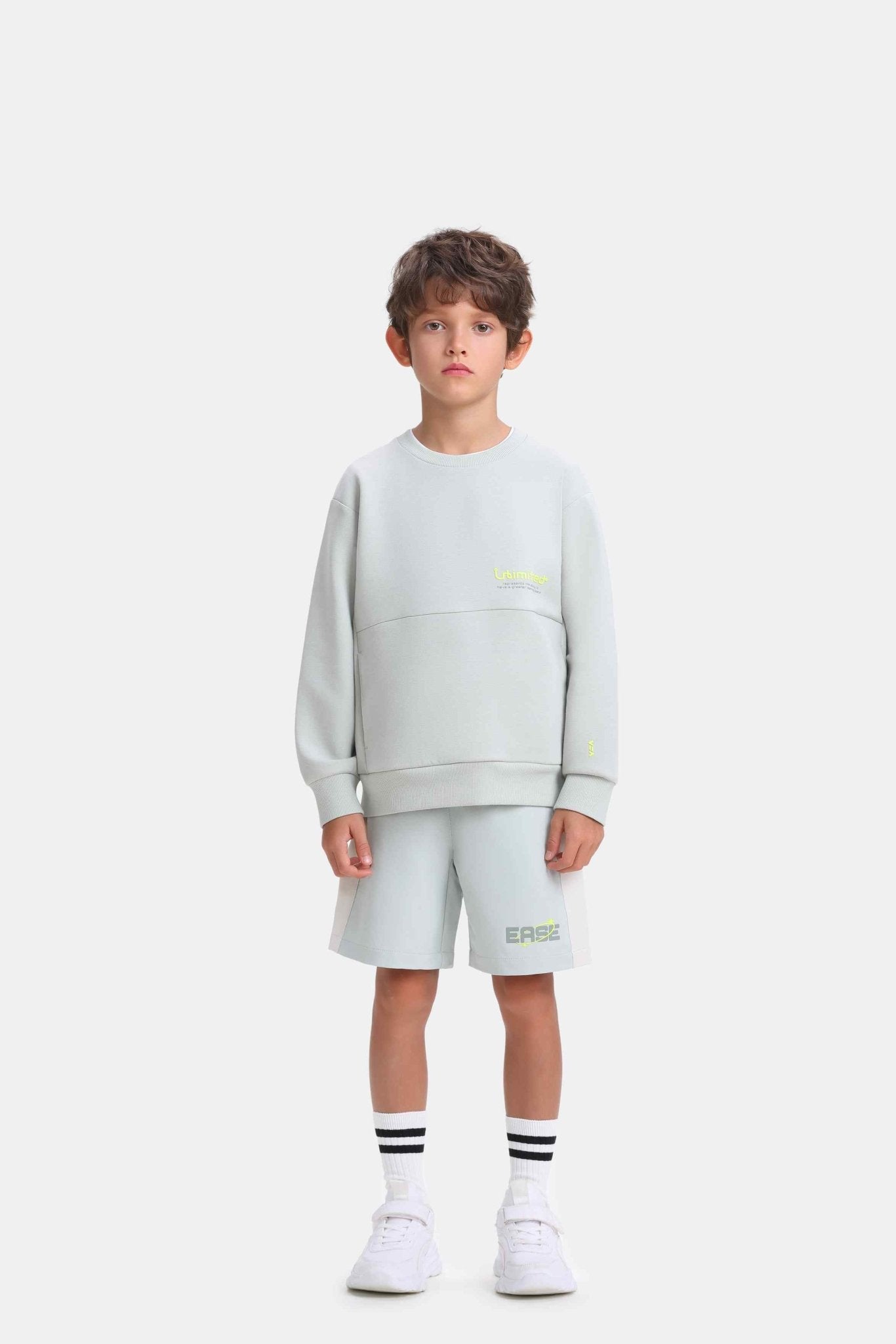 Junior's Mid Rise Regular Straight Elastic Waist Shorts - Green - Giordano Online