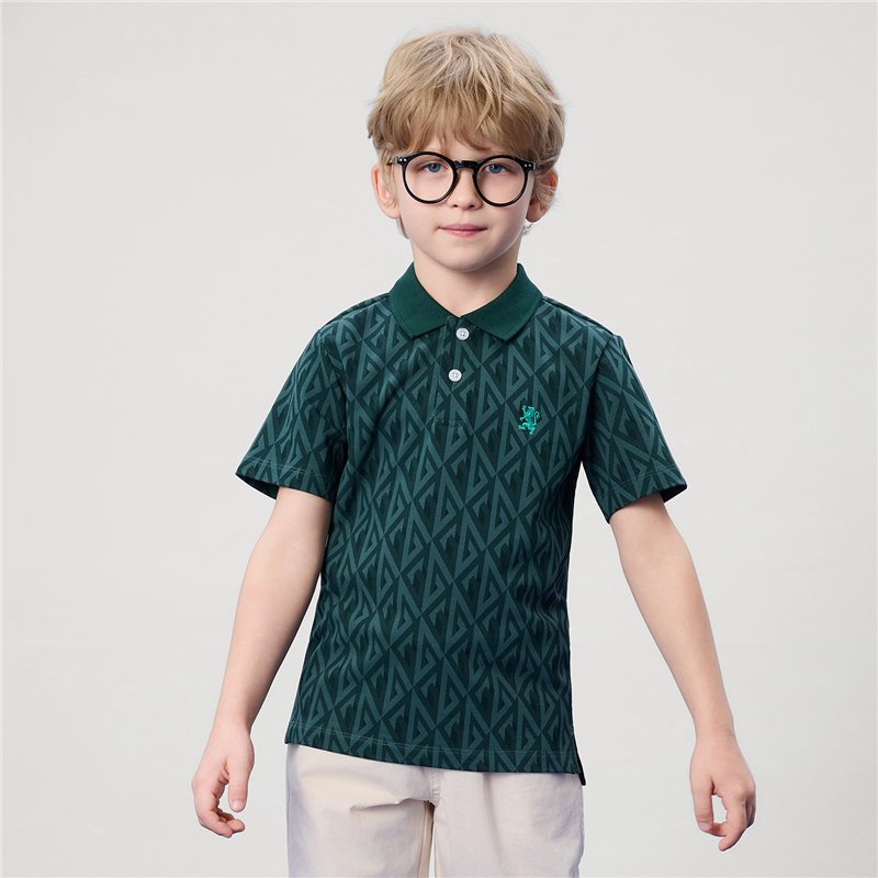 Junior's Pique Slim Fit Bold Embroidery Polo - Giordano Online