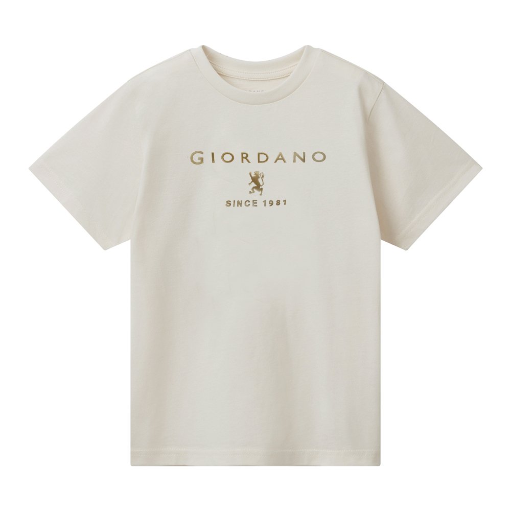 Junior's Regular Fit Cotton Crew Neck Printed Tee - Giordano Online