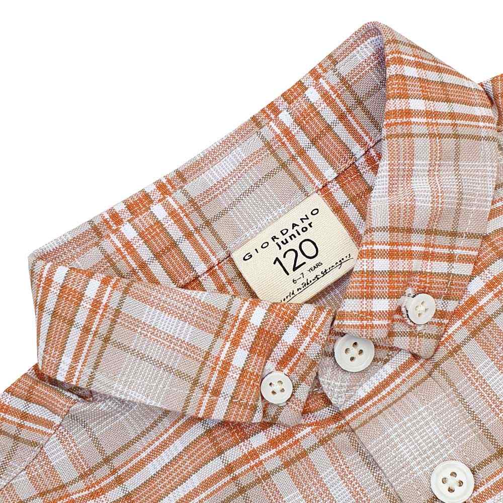 Junior's Regular Fit Oxford Shirt - White - Giordano Online