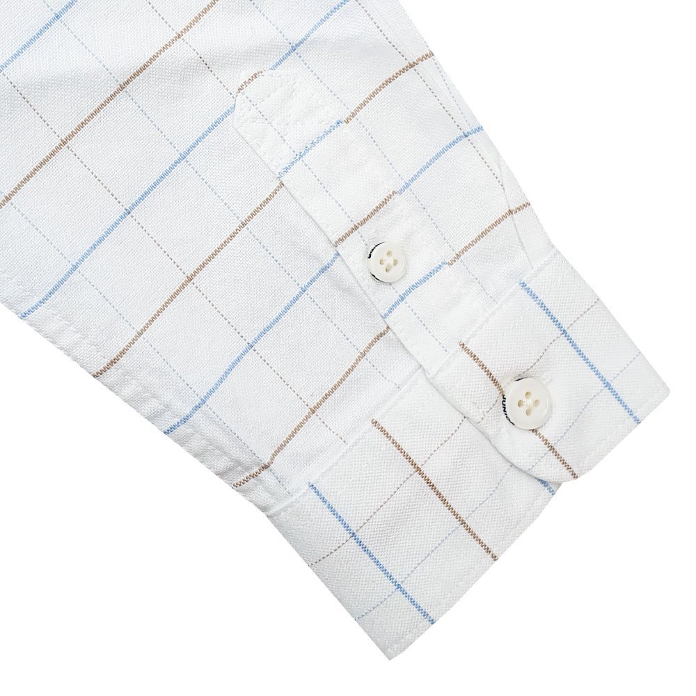 Junior's Regular Fit Oxford Shirt - White - Giordano Online