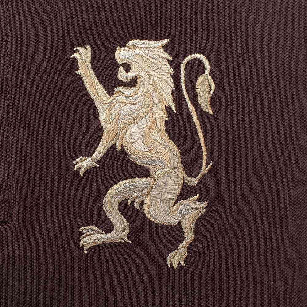 Junior's Slim Fit Lion Embroidered Cotton Polo - Giordano Online
