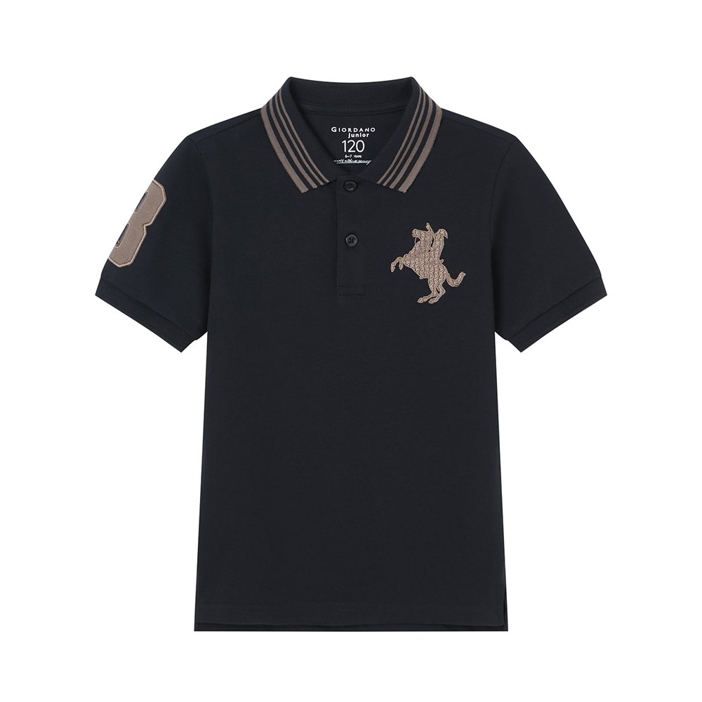 Junior's Slim Fit Napoleon Signature Polo - Giordano Online