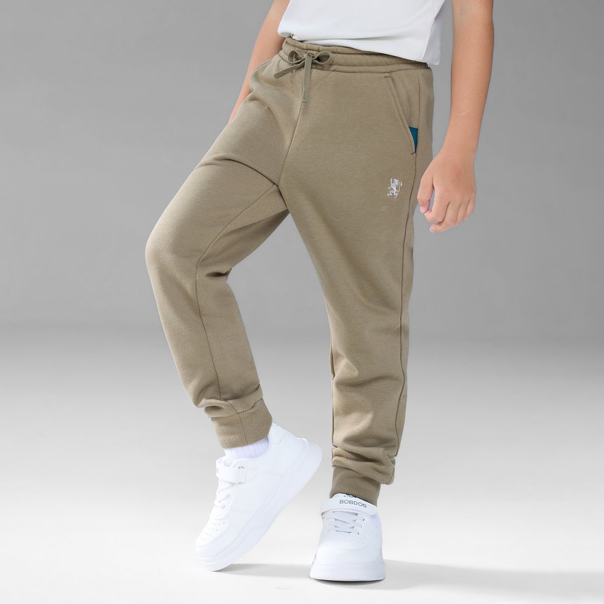 Junior's Tapered Fit French Terry Jogger with Elastic Waist - Giordano Online