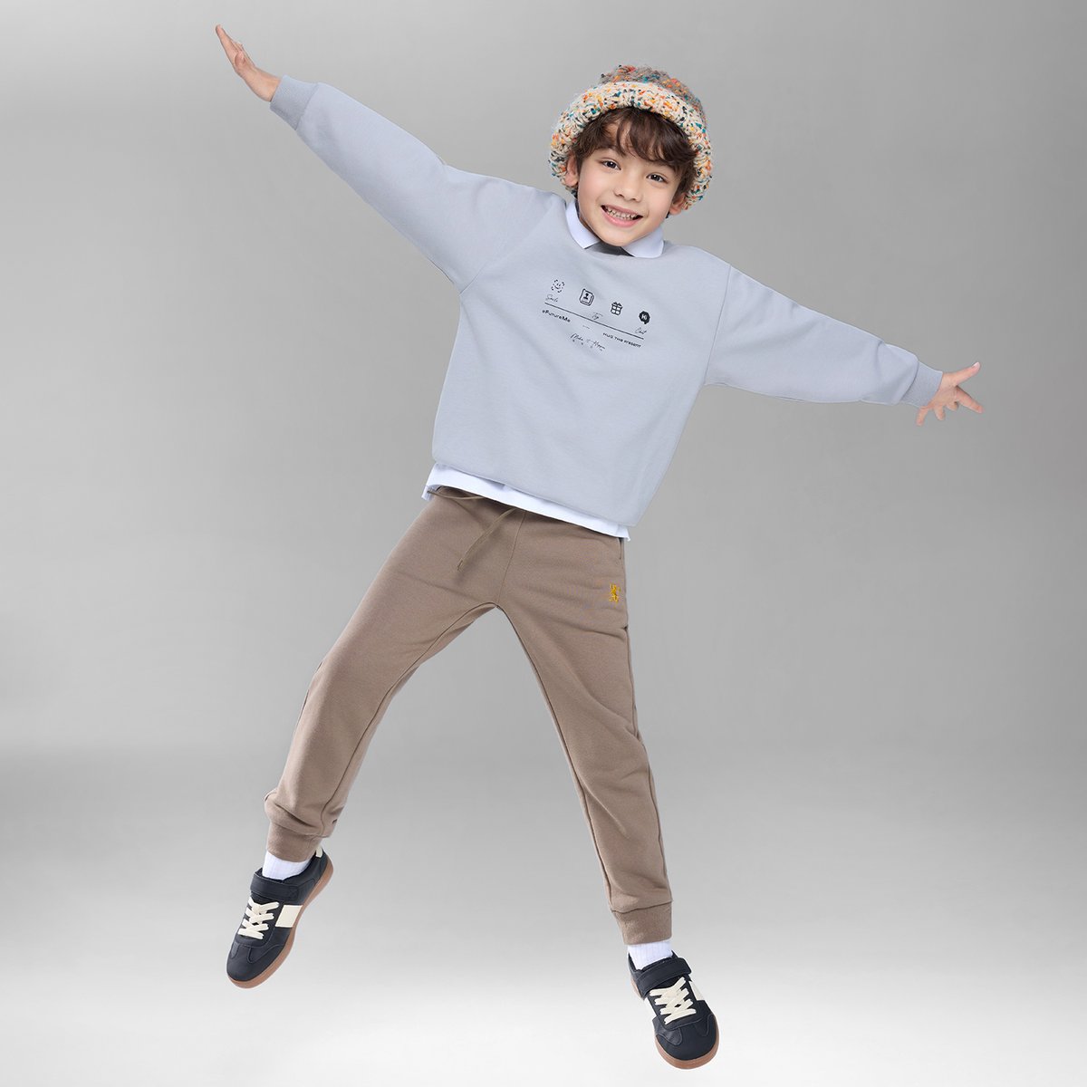 Junior's Tapered Fit French Terry Jogger with Elastic Waist - Giordano Online