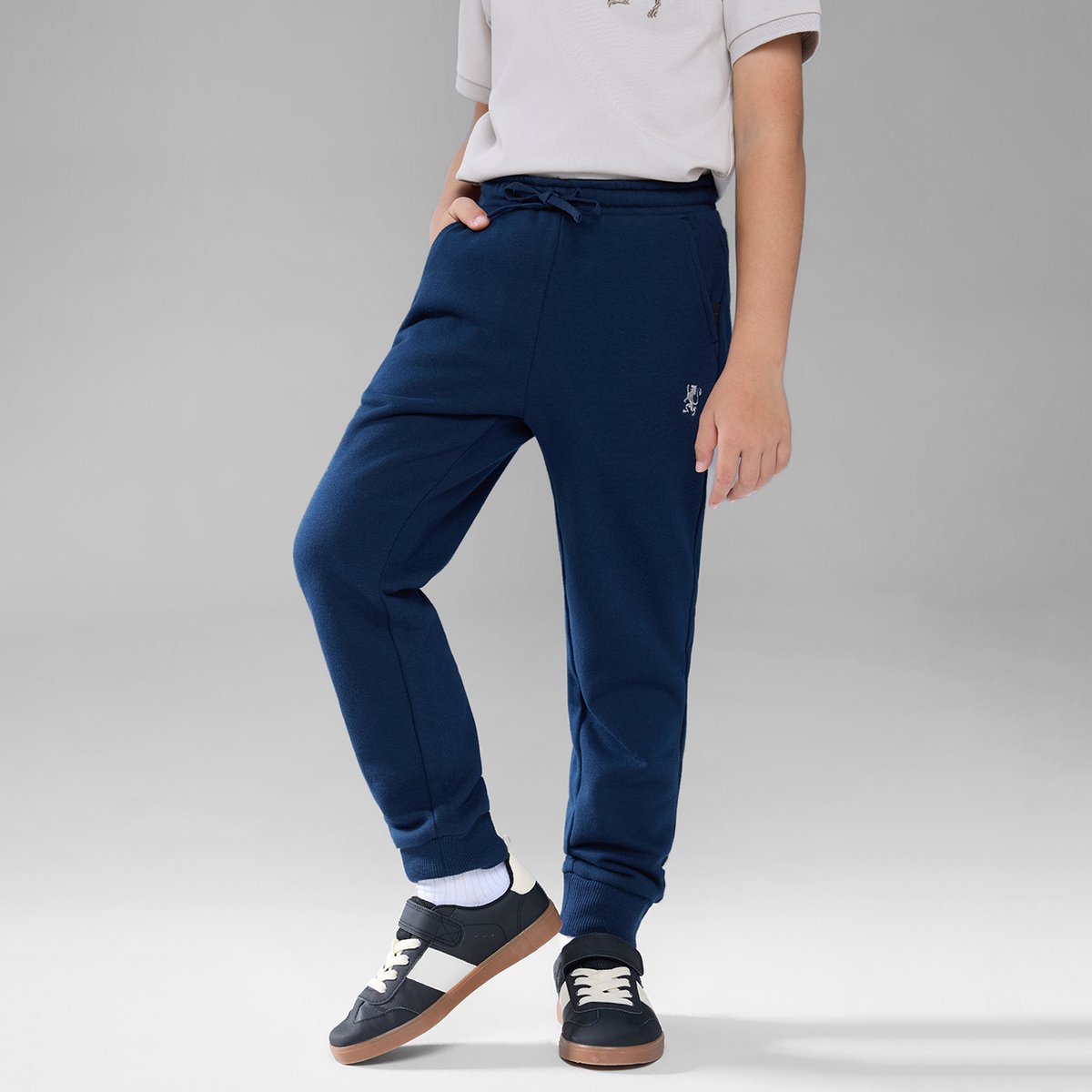 Junior's Tapered Fit French Terry Jogger with Elastic Waist - Giordano Online
