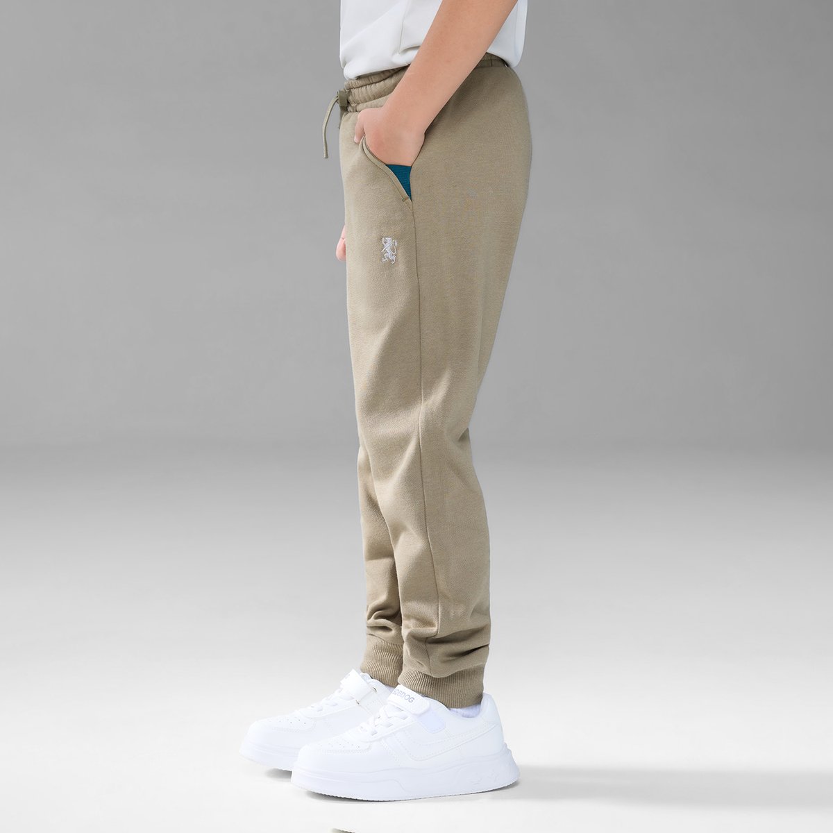 Junior's Tapered Fit French Terry Jogger with Elastic Waist - Giordano Online
