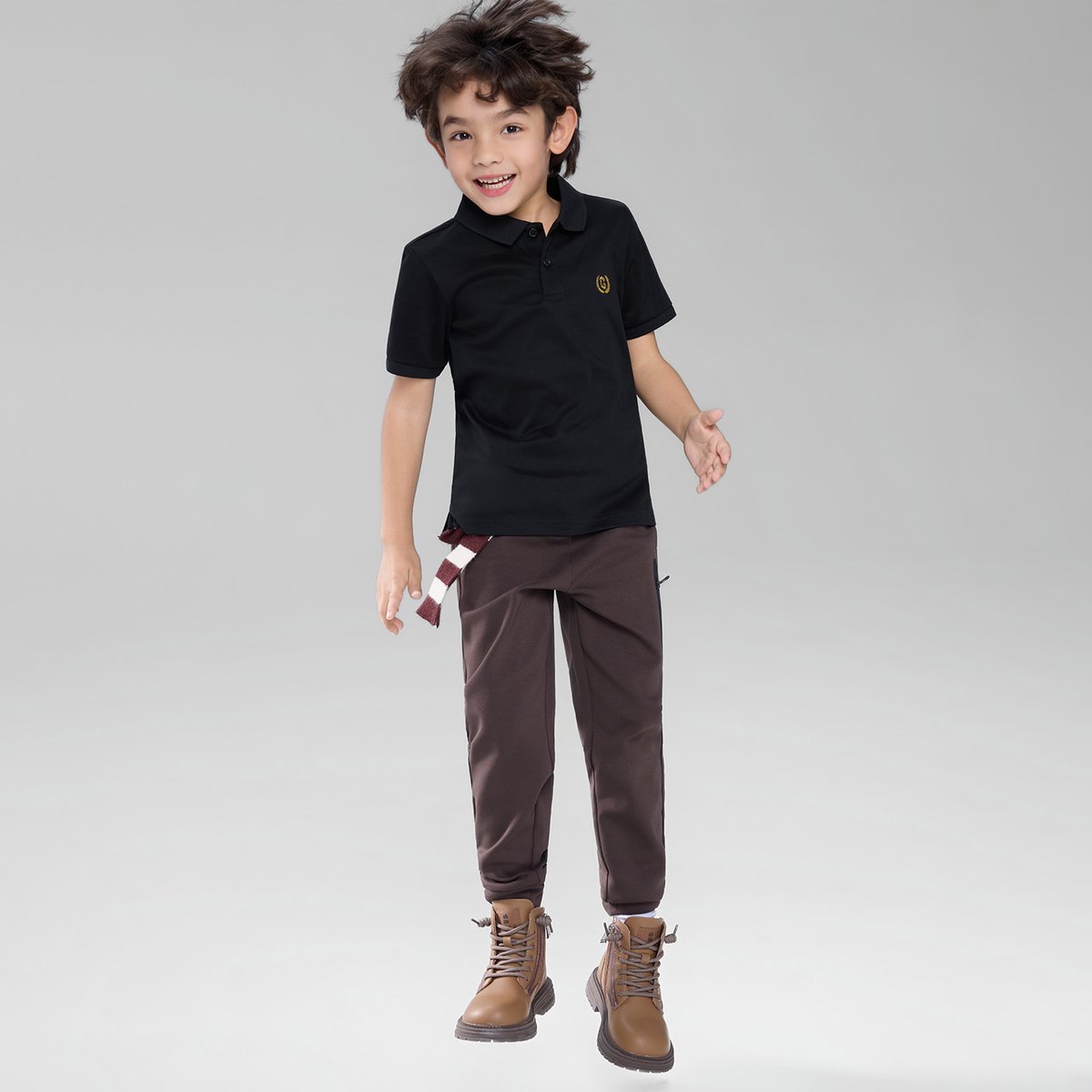 Kids' Slim Fit Liquid Touch Cotton Polo - Giordano Online
