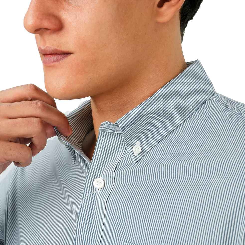 Men's Bamboo Blend Twill Shirt | Slim Fit, Cool Comfort - Multicolor - Giordano Online