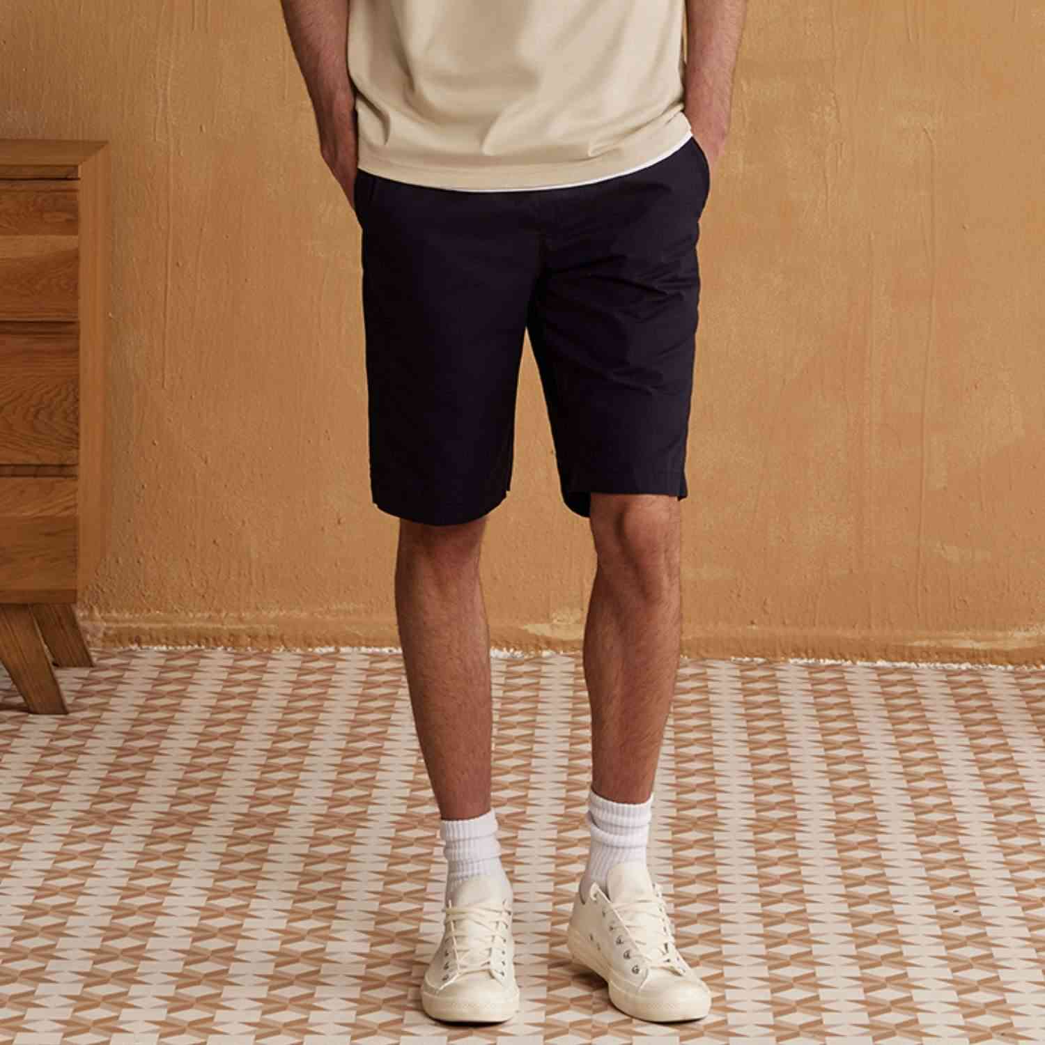 Men's Cotton Bermuda Shorts - Giordano Online