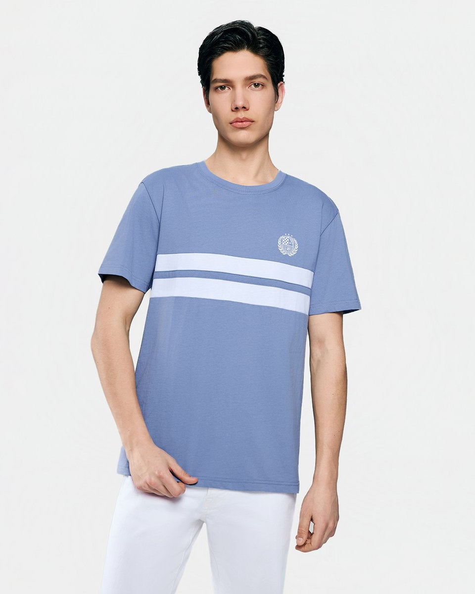 Men's Cotton Crew Neck Slim Fit Print T-Shirt - Giordano Online