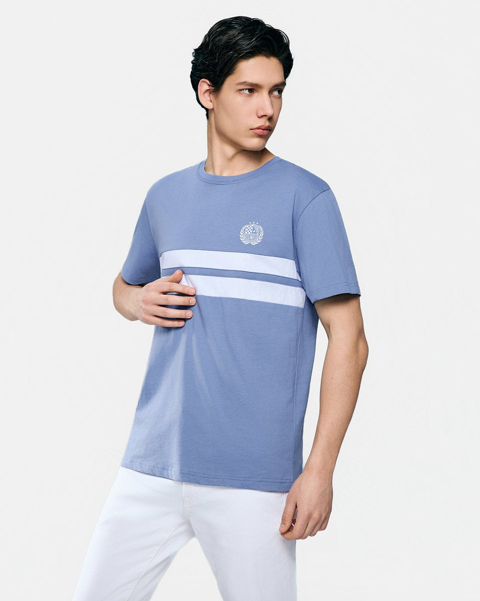 Men's Cotton Crew Neck Slim Fit Print T-Shirt - Giordano Online