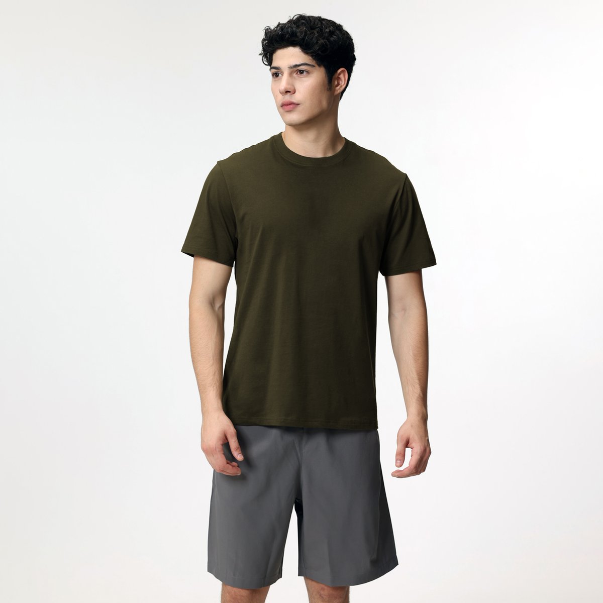 Men's Cotton Jersey Crew Neck Regular Tee (Beau Monde) - Giordano Online