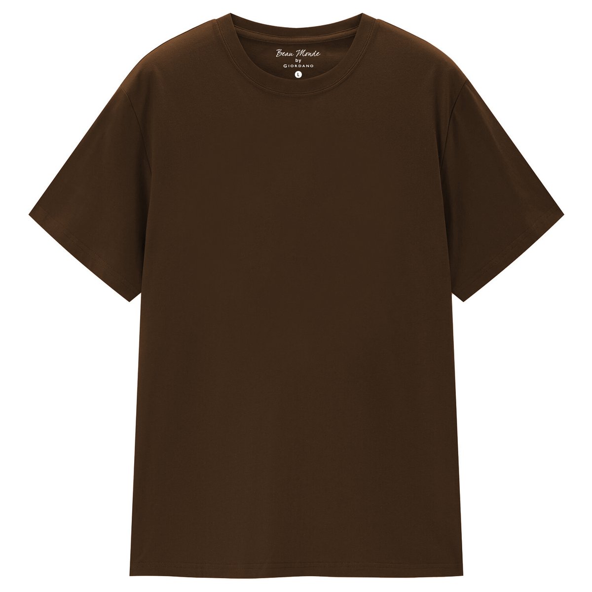 Men's Cotton Jersey Crew Neck Regular Tee (Beau Monde) - Giordano Online