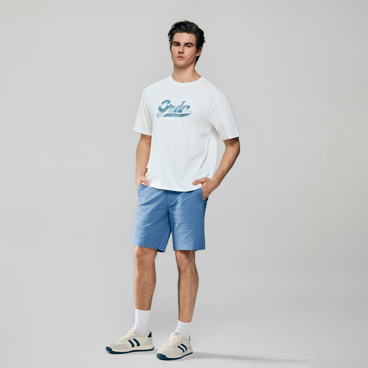 Men's Cotton Jersey Crew Neck Short Sleeve Relaxed Print Tee - Giordano Online