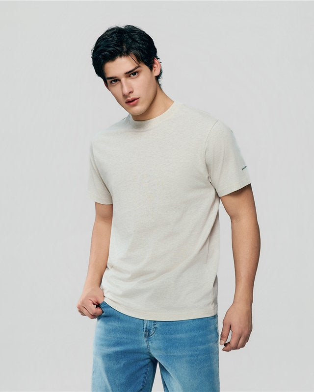 Men's Cotton Jersey Crew Neck T-Shirt - Giordano Online