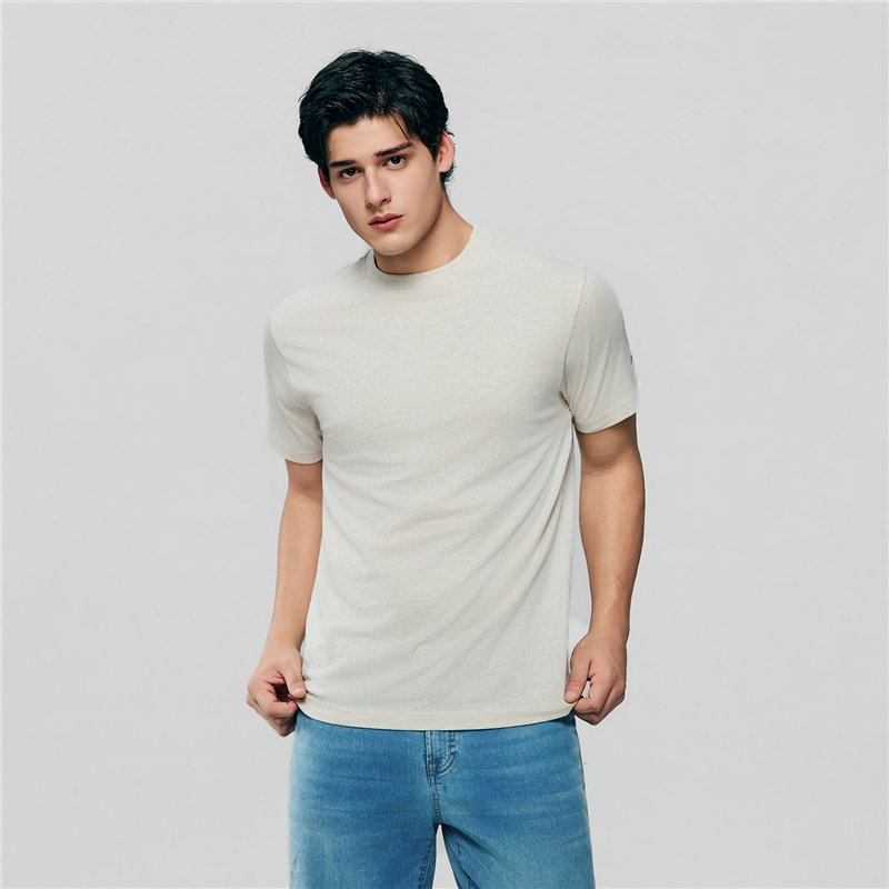 Men's Cotton Jersey Crew Neck T-Shirt - Giordano Online