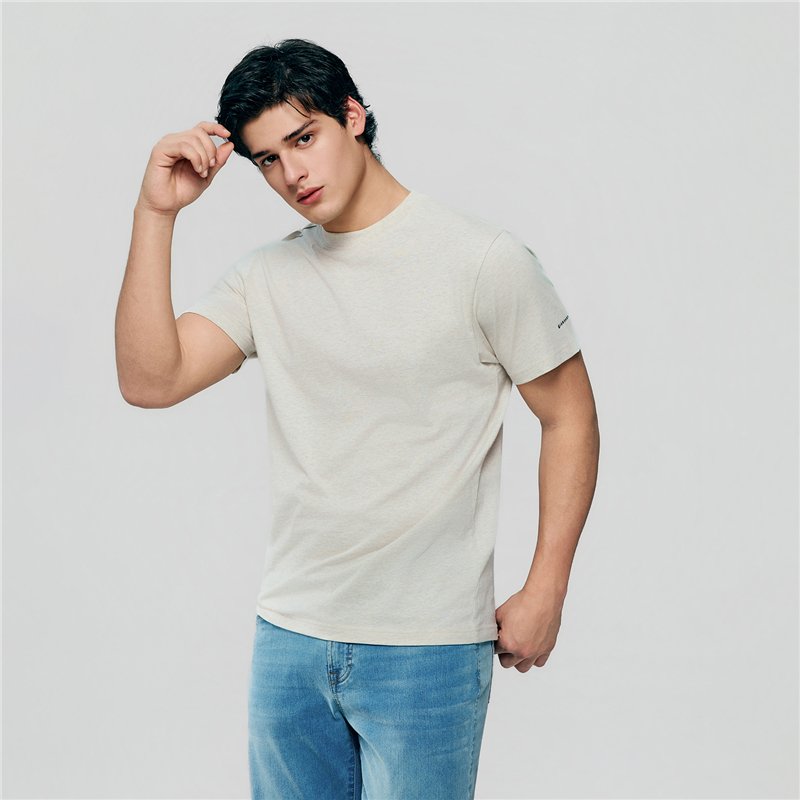 Men's Cotton Jersey Crew Neck T-Shirt - Giordano Online