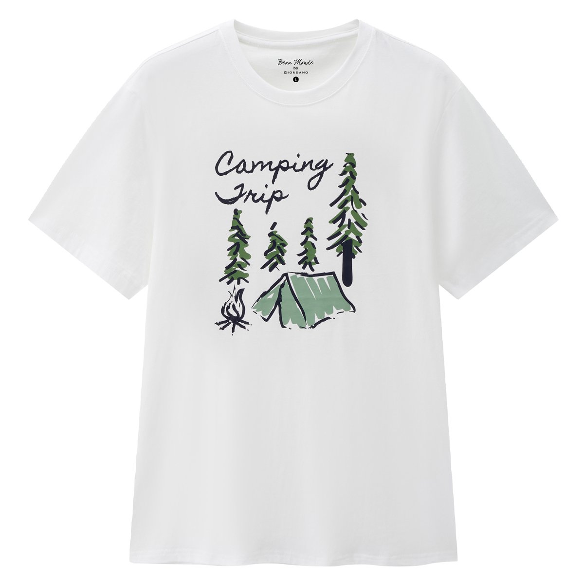 Men's Cotton Jersey Crew‑Neck Print Tee - Giordano Online