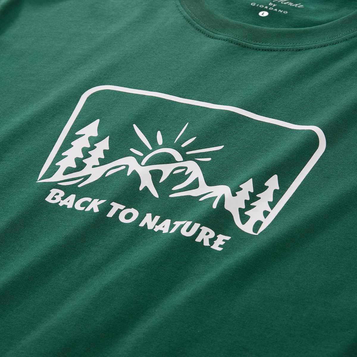 Men's Cotton Jersey Crew‑Neck Print Tee - Giordano Online