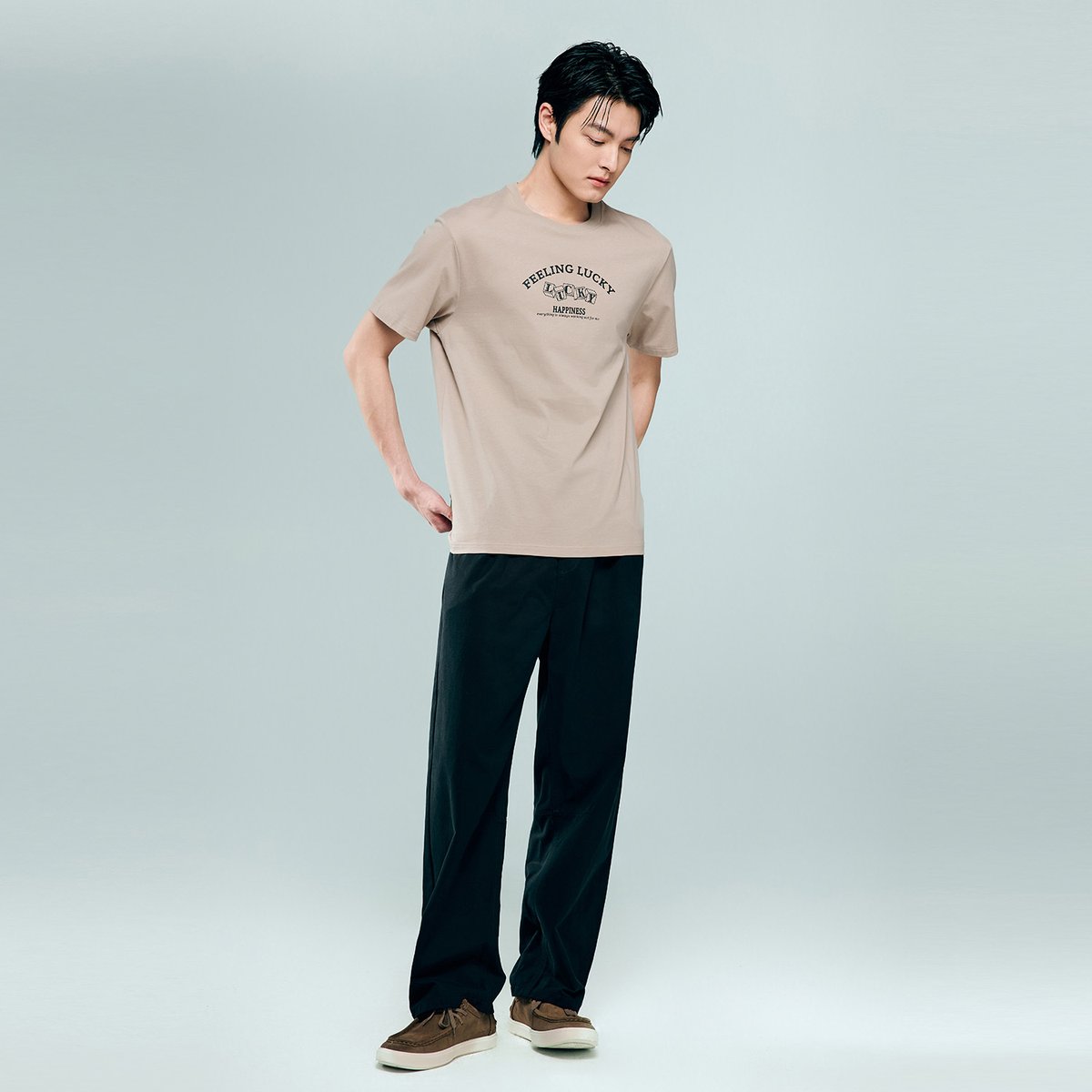 Men's Cotton Jersey Crew‑Neck Print Tee - Giordano Online