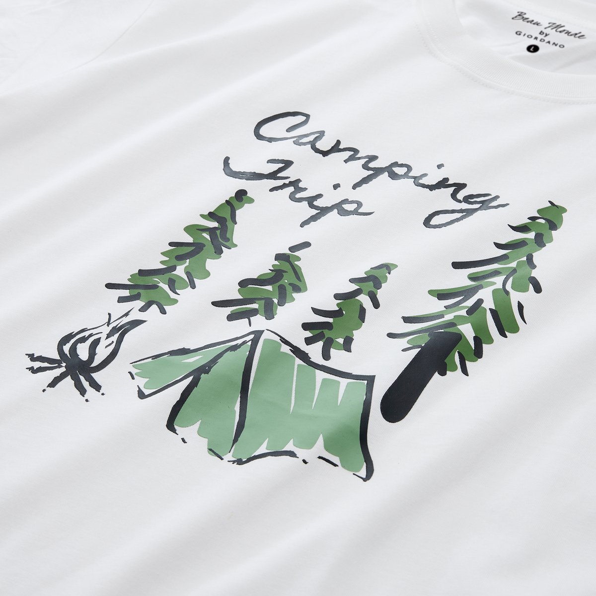 Men's Cotton Jersey Crew‑Neck Print Tee - Giordano Online