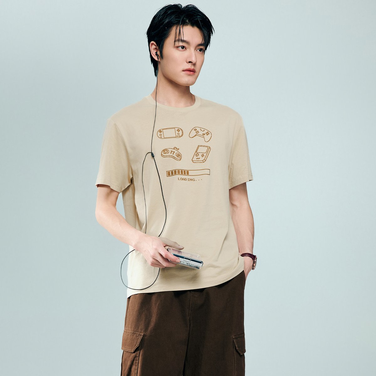 Men's Cotton Jersey Crew‑Neck Print Tee - Giordano Online